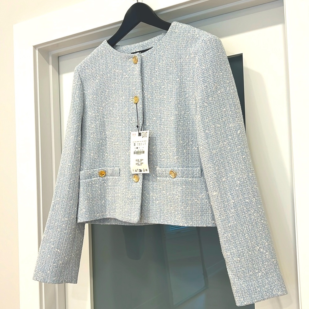 Zara short textured jacket